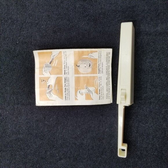 Vintage Tupperware Food Glamorizer Cheese Knife Cutter Spreader Orange 1223-2 - Picture 5 of 5